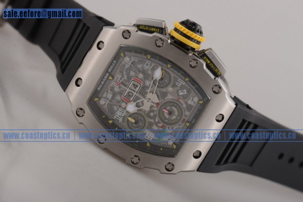 1:1 Replica Richard Mille RM 011 Felipe Massa Flyback Watch Steel RM 011